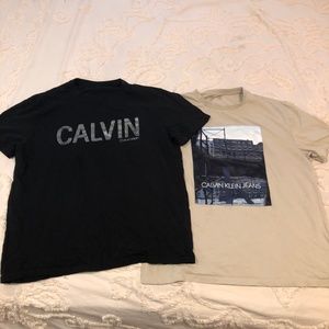 Bundle of 2 Calvin Klein t shirts